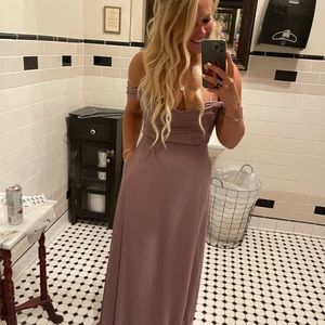 DEVIN CONVERTIBLE DRESS - DARK MAUVE